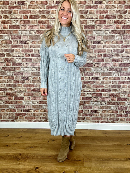 Cable Carousel Jumper Dress