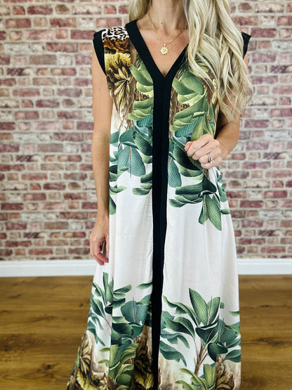 Rainforest Dress ~ Beige