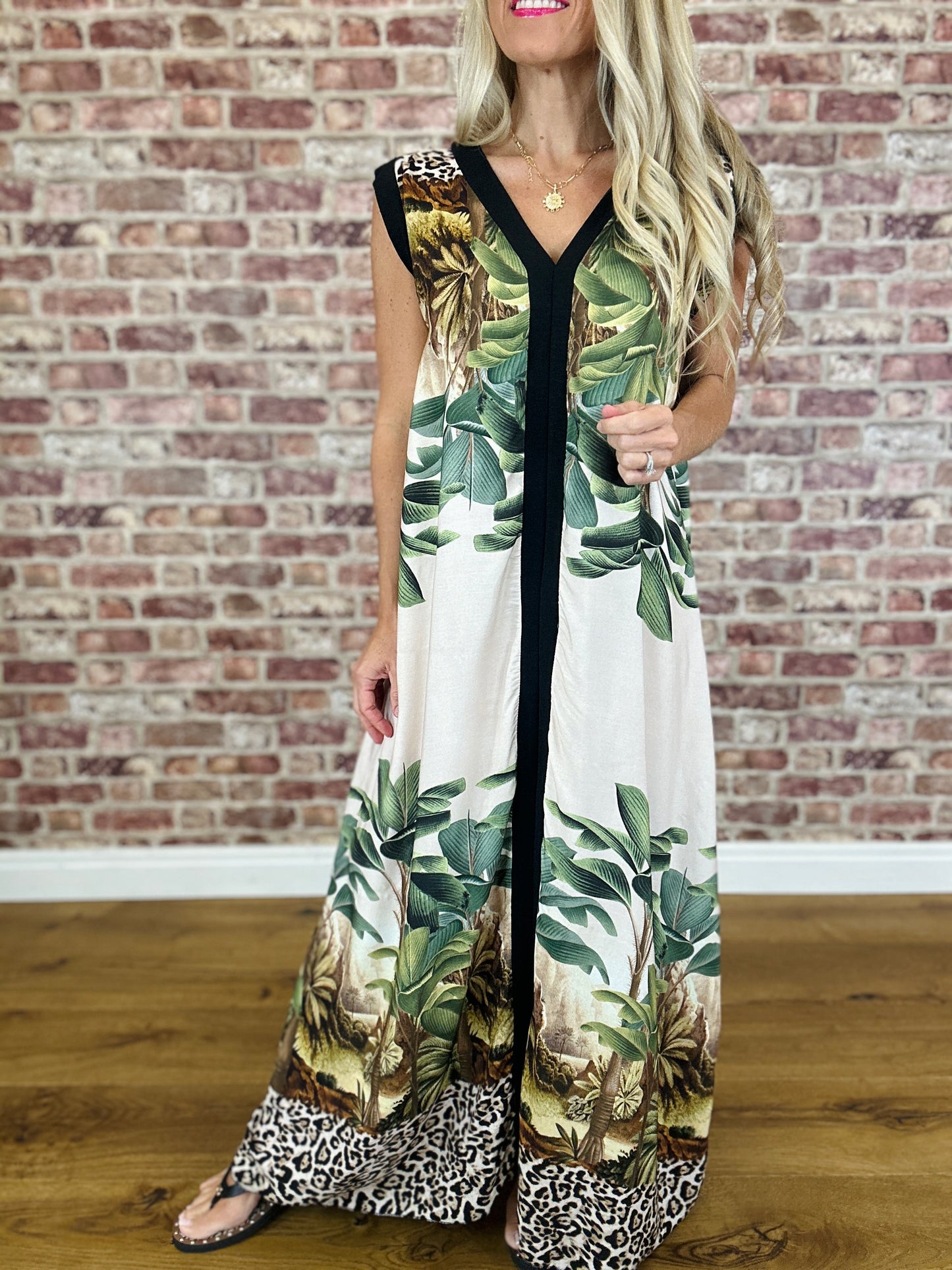 Rainforest Dress ~ Beige