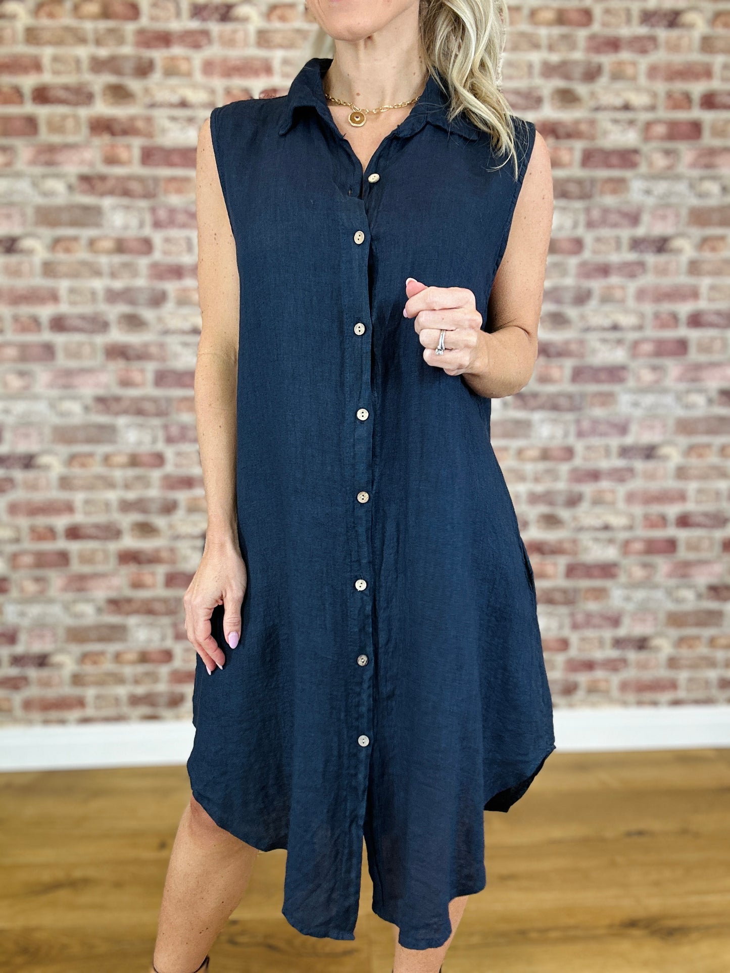 Neptune Italian Linen Dress