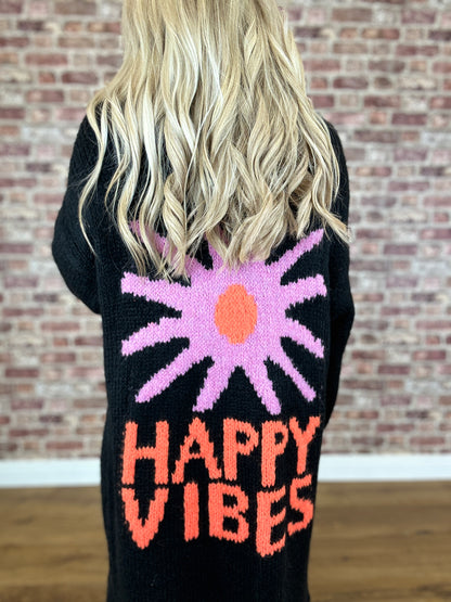 Happy Vibes Knit Cardigan