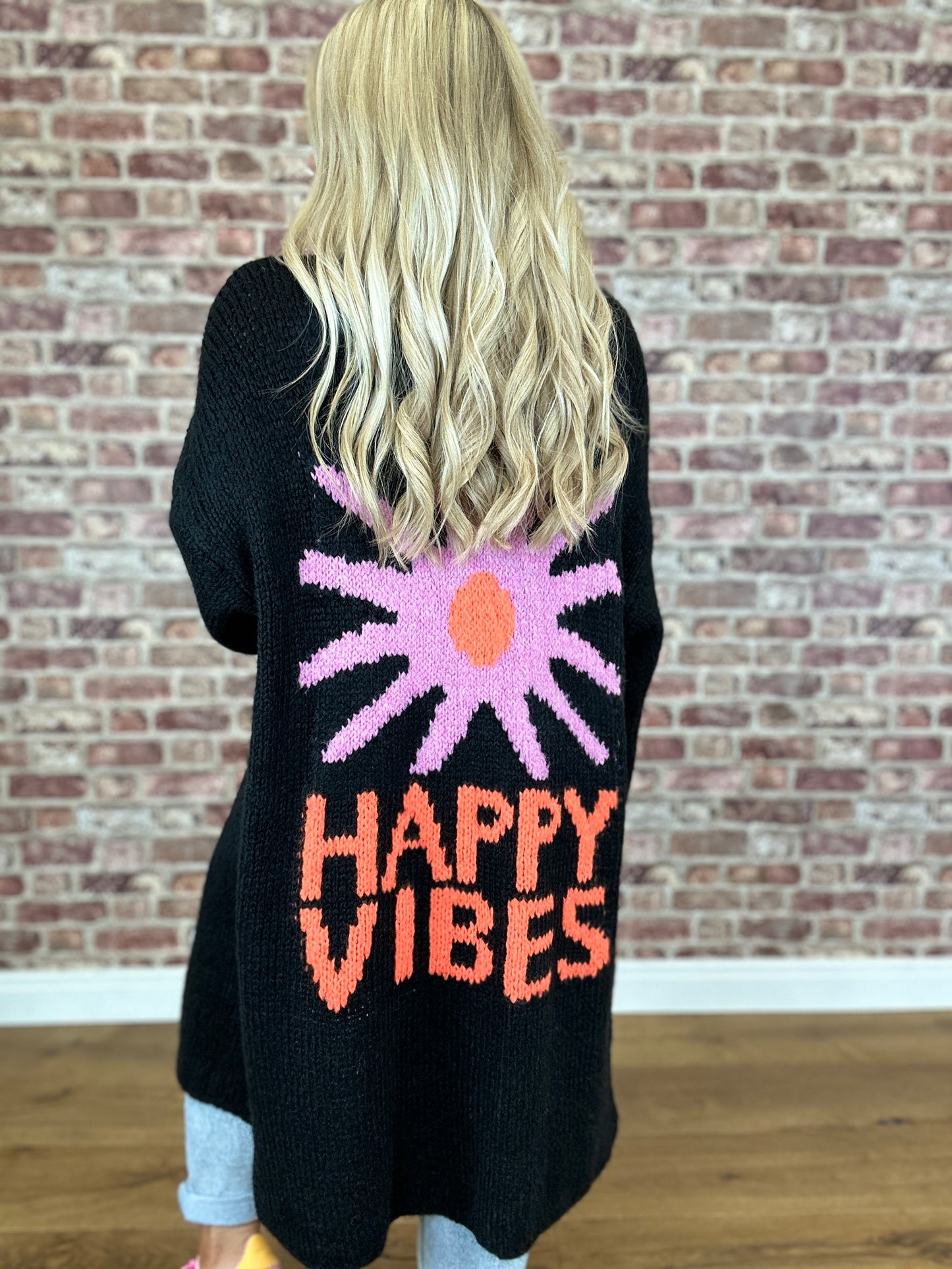 Happy Vibes Knit Cardigan