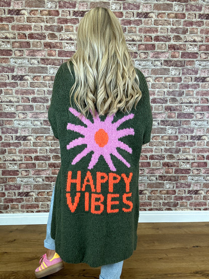 Happy Vibes Knit Cardigan