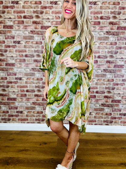 Seashore Bay Silk Dress