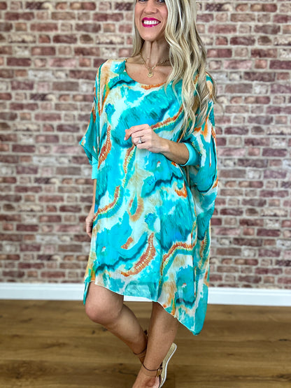 Seashore Bay Silk Dress