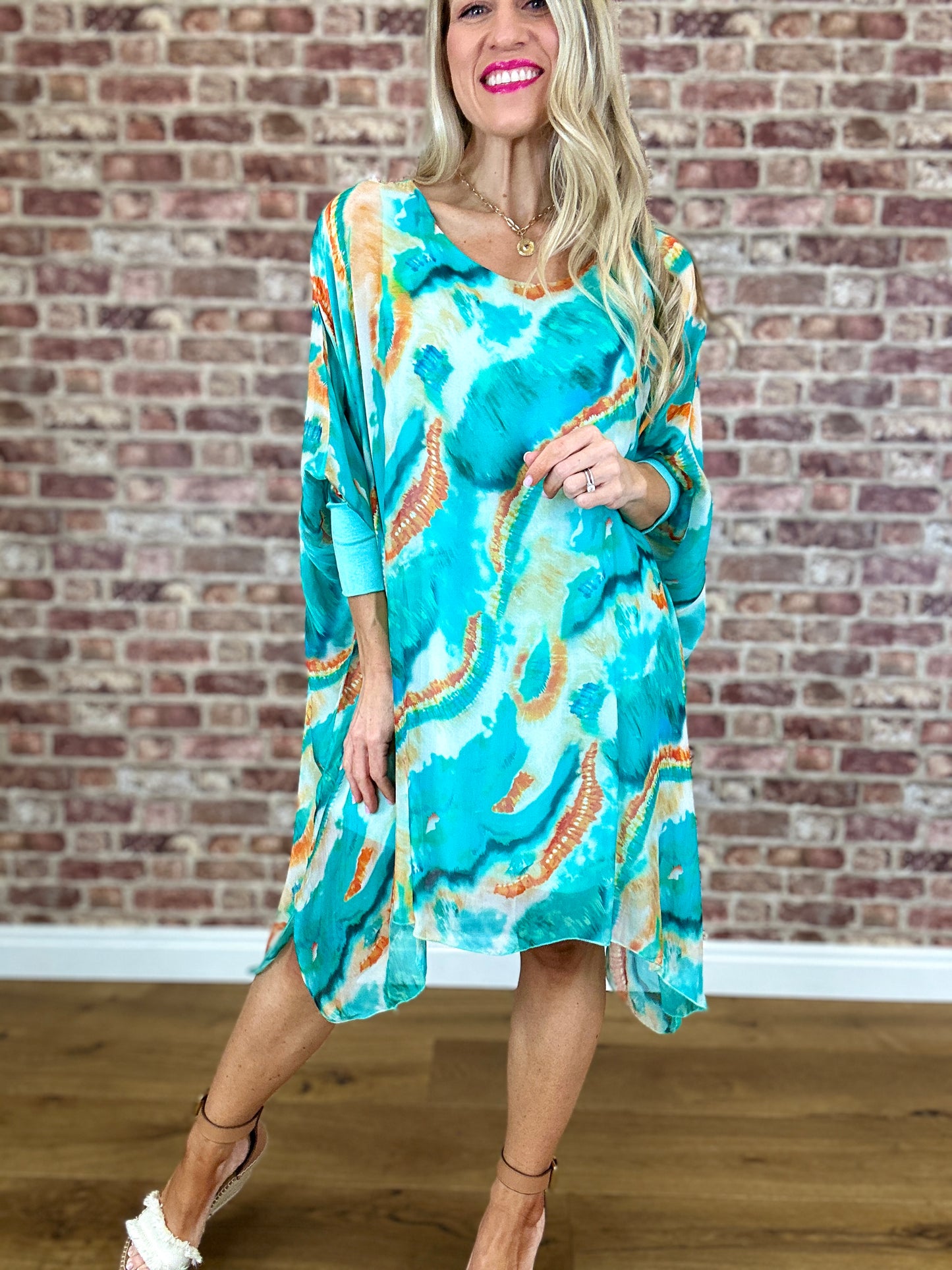 Seashore Bay Silk Dress