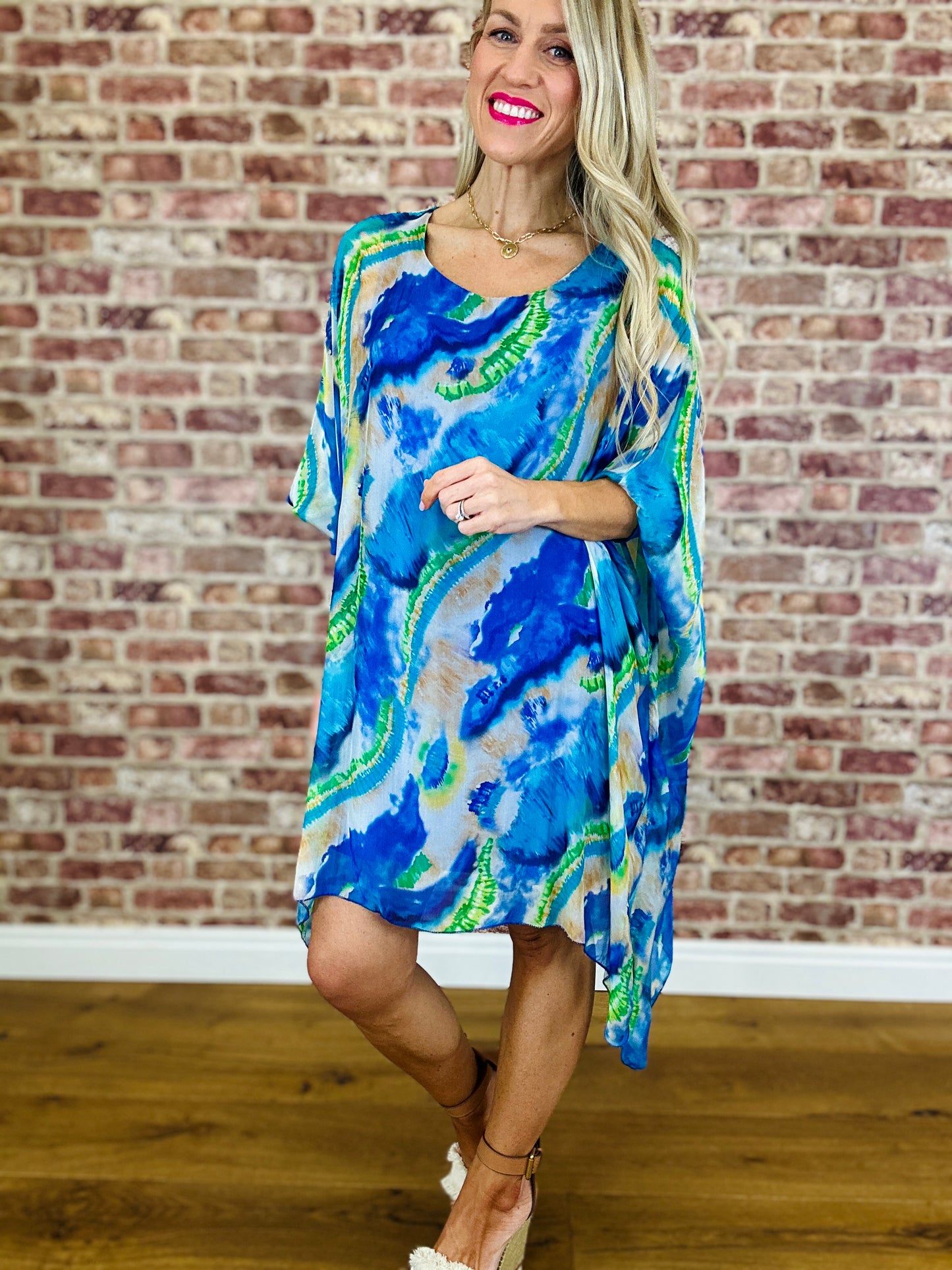 Seashore Bay Silk Dress