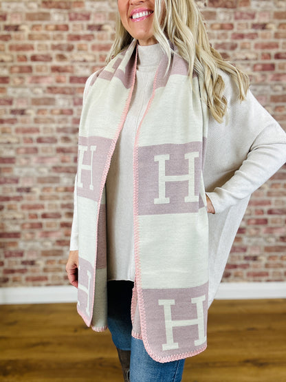 H Cashmere Scarf