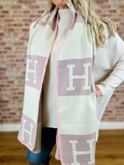 H Cashmere Scarf