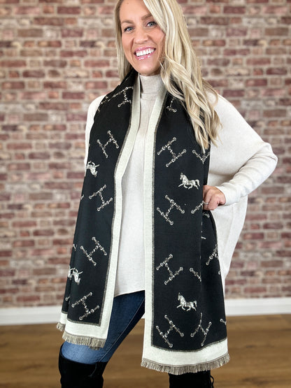 Horse Cashmere Scarf