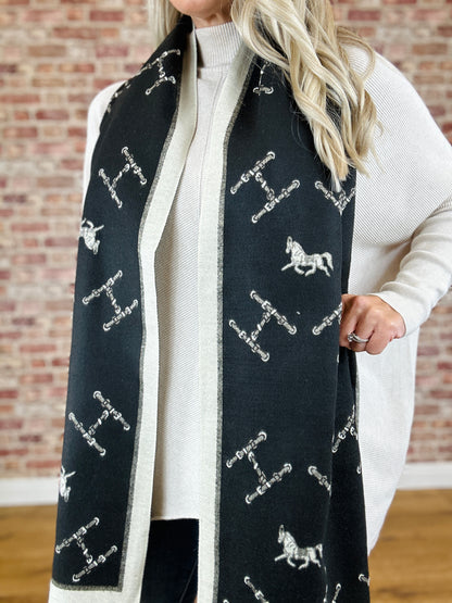 Horse Cashmere Scarf