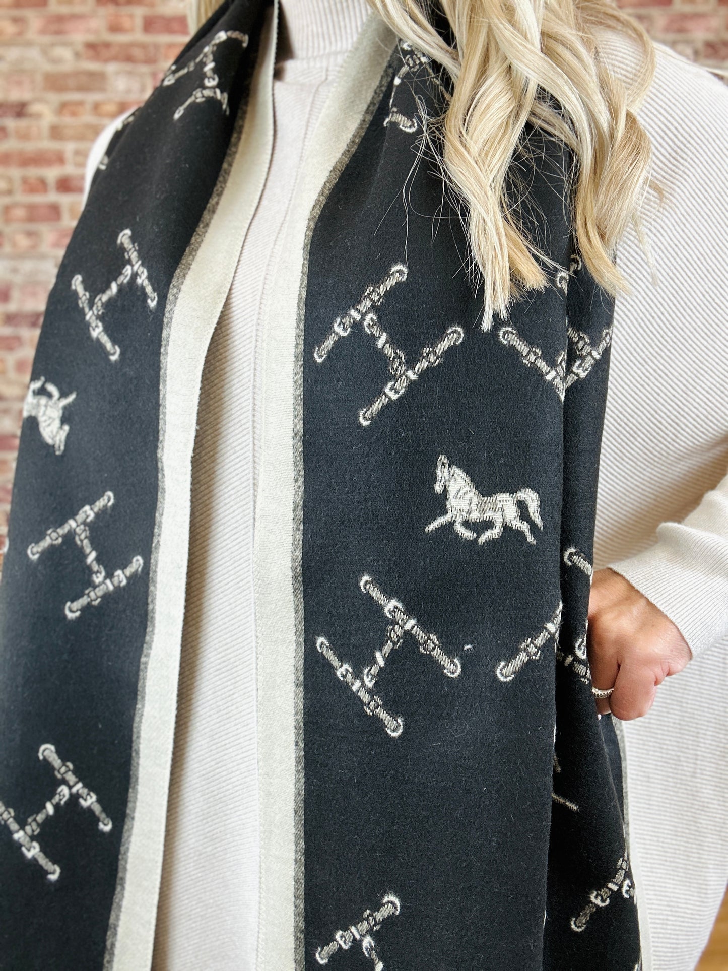 Horse Cashmere Scarf