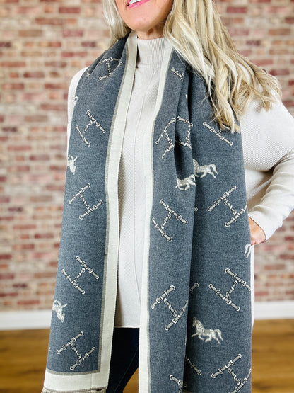 Horse Cashmere Scarf