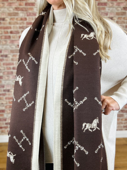 Horse Cashmere Scarf