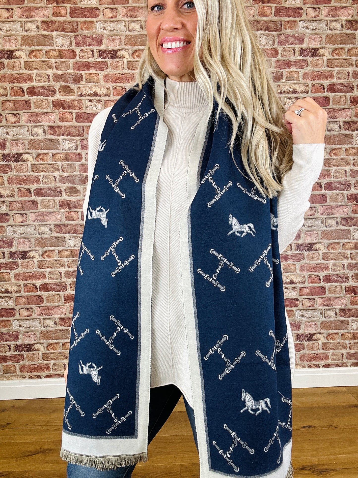 Horse Cashmere Scarf