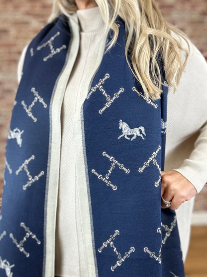 Horse Cashmere Scarf