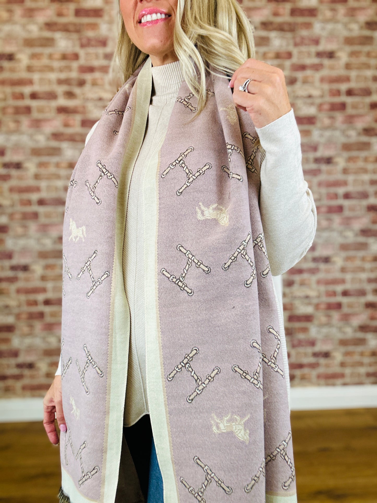 Horse Cashmere Scarf