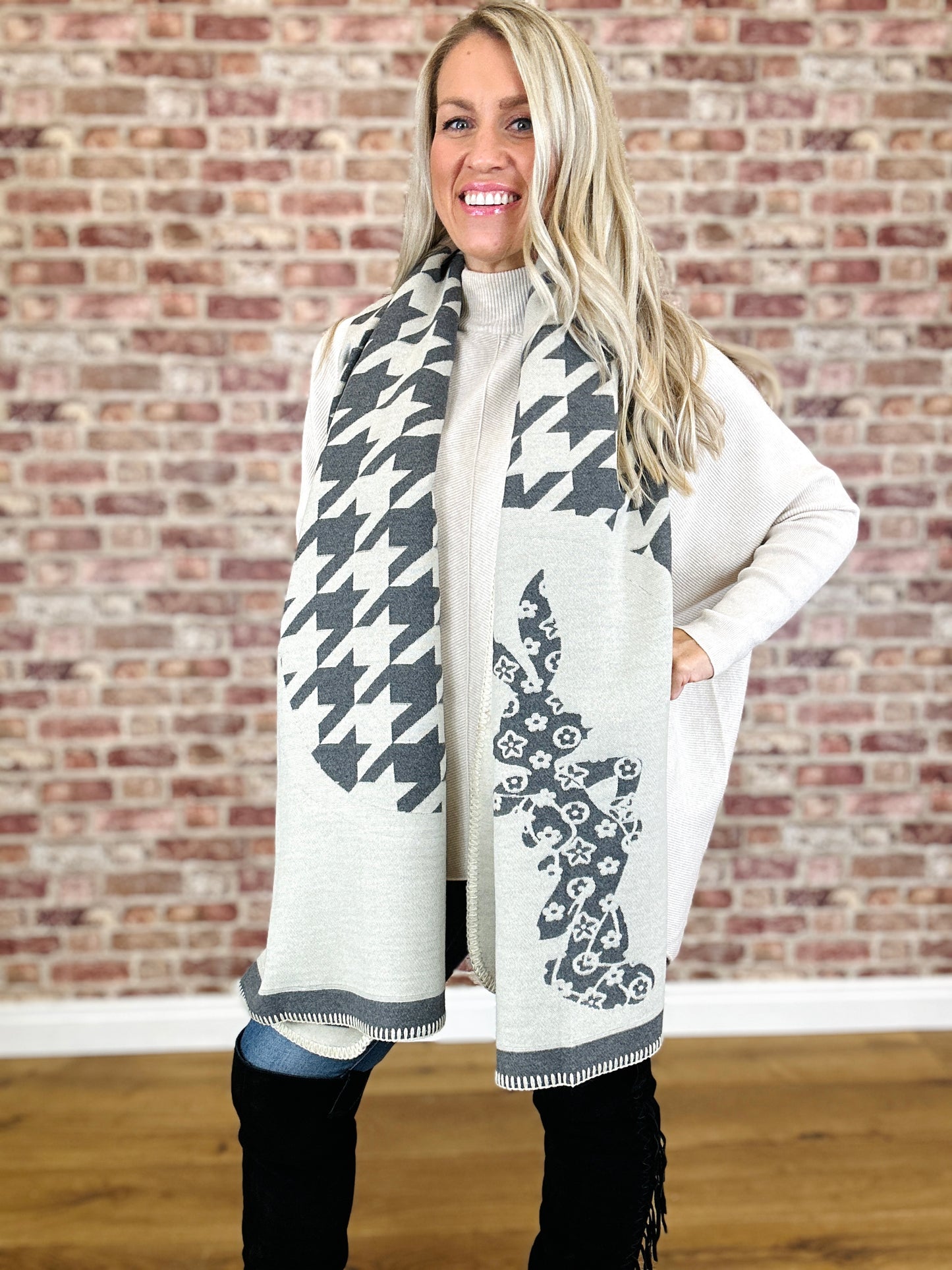 Bunny Cashmere Scarf