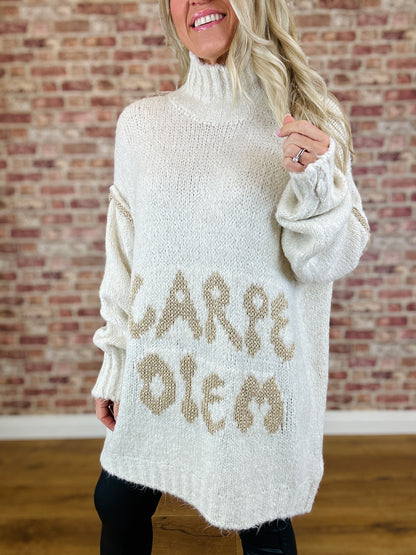 Carpe Diem Chunky Knit Jumper