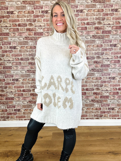 Carpe Diem Chunky Knit Jumper