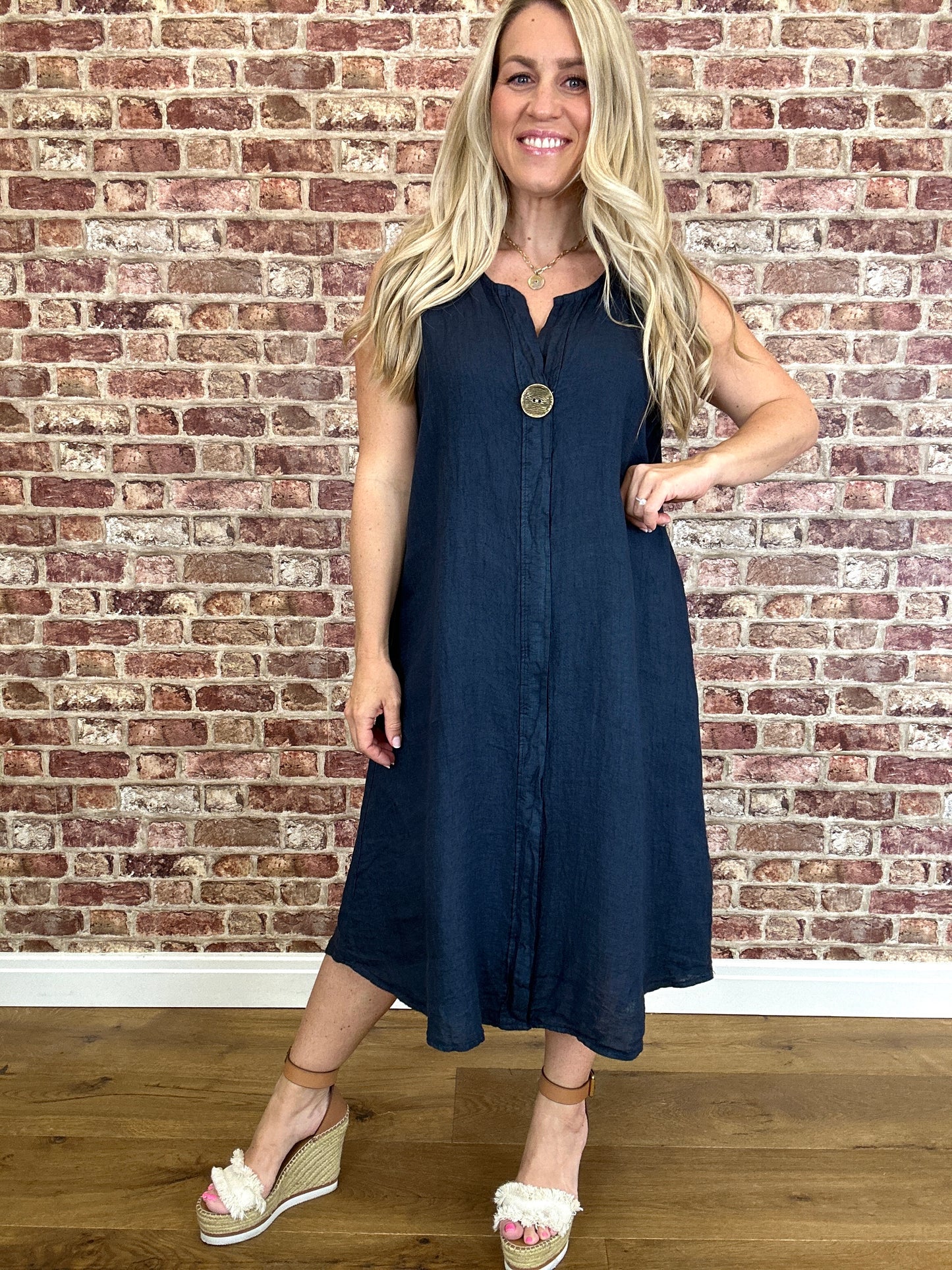 Naples Linen Dress