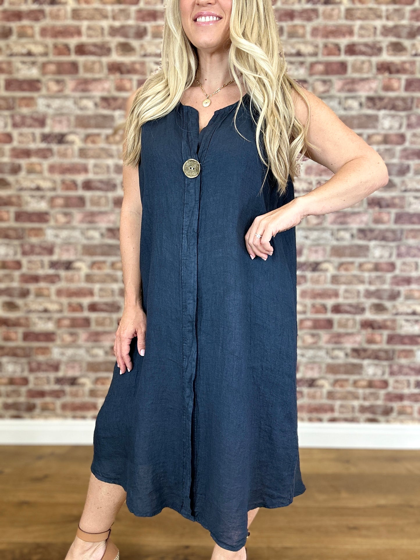 Naples Linen Dress