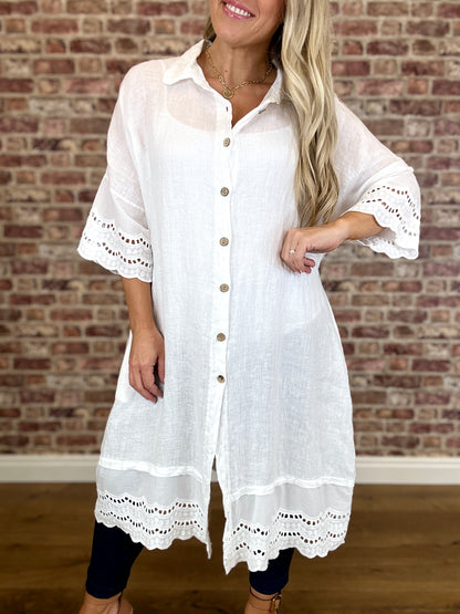 Bellini Linen Shirt Top