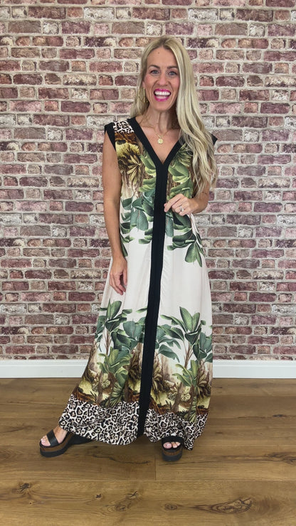 Rainforest Dress ~ Beige