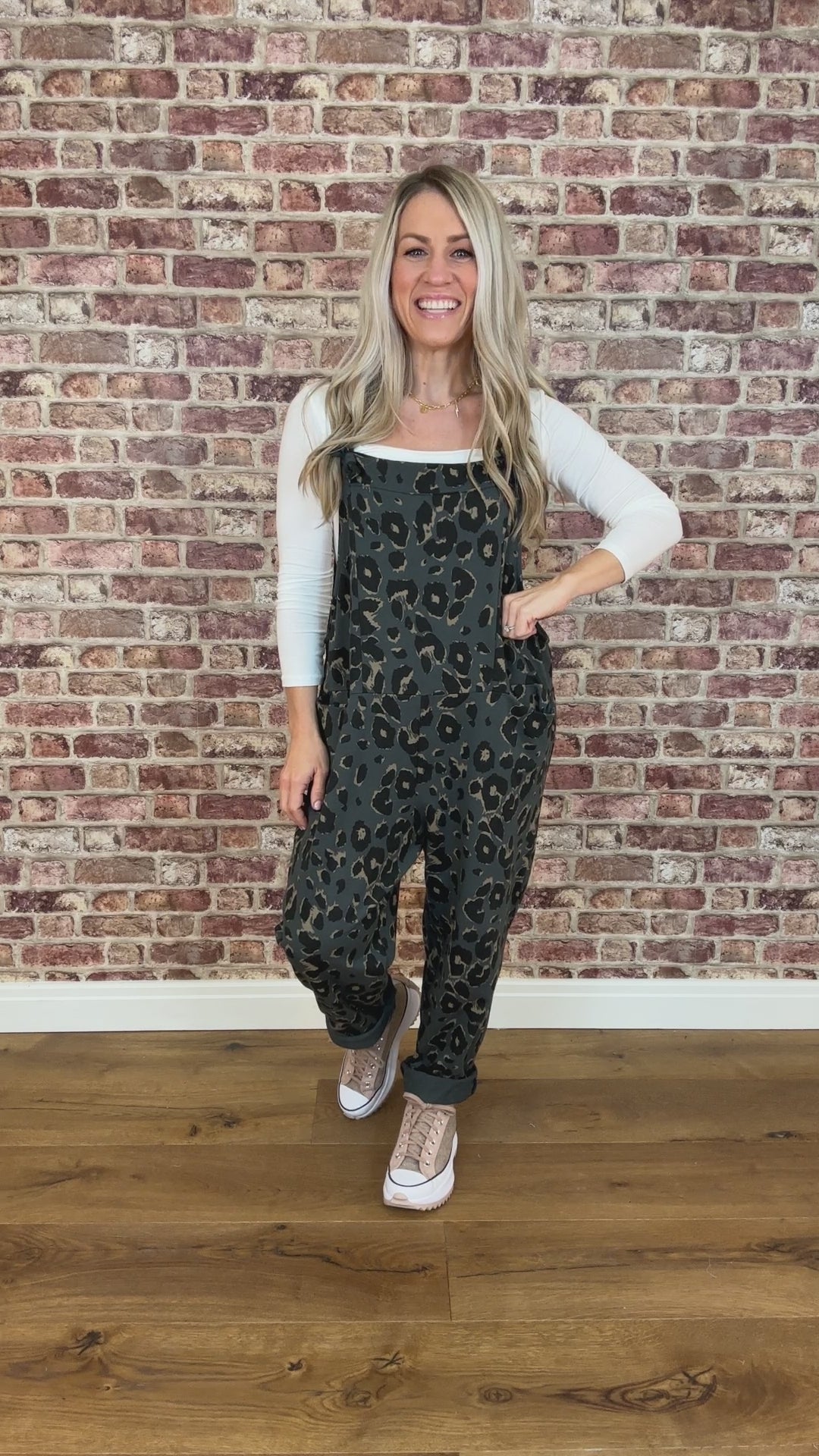 Leopard dungaree outlet