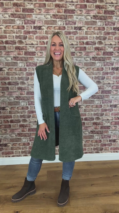 Fuzzy Bear Waist Jacket