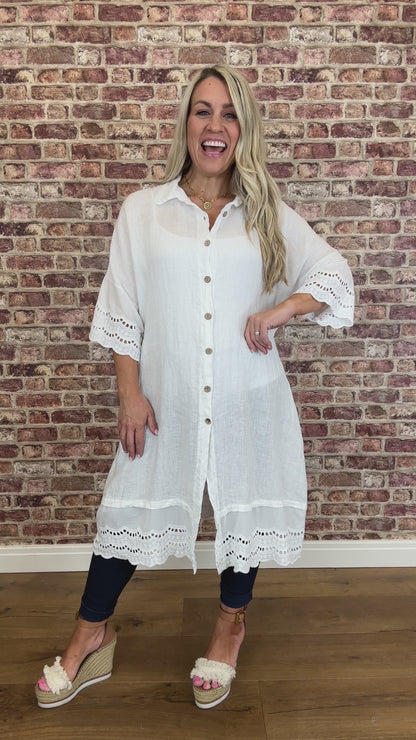 Bellini Linen Shirt Top