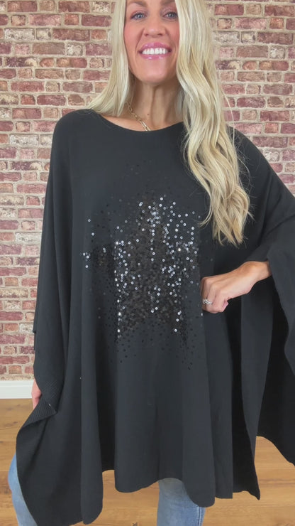 Glammy Rock Poncho