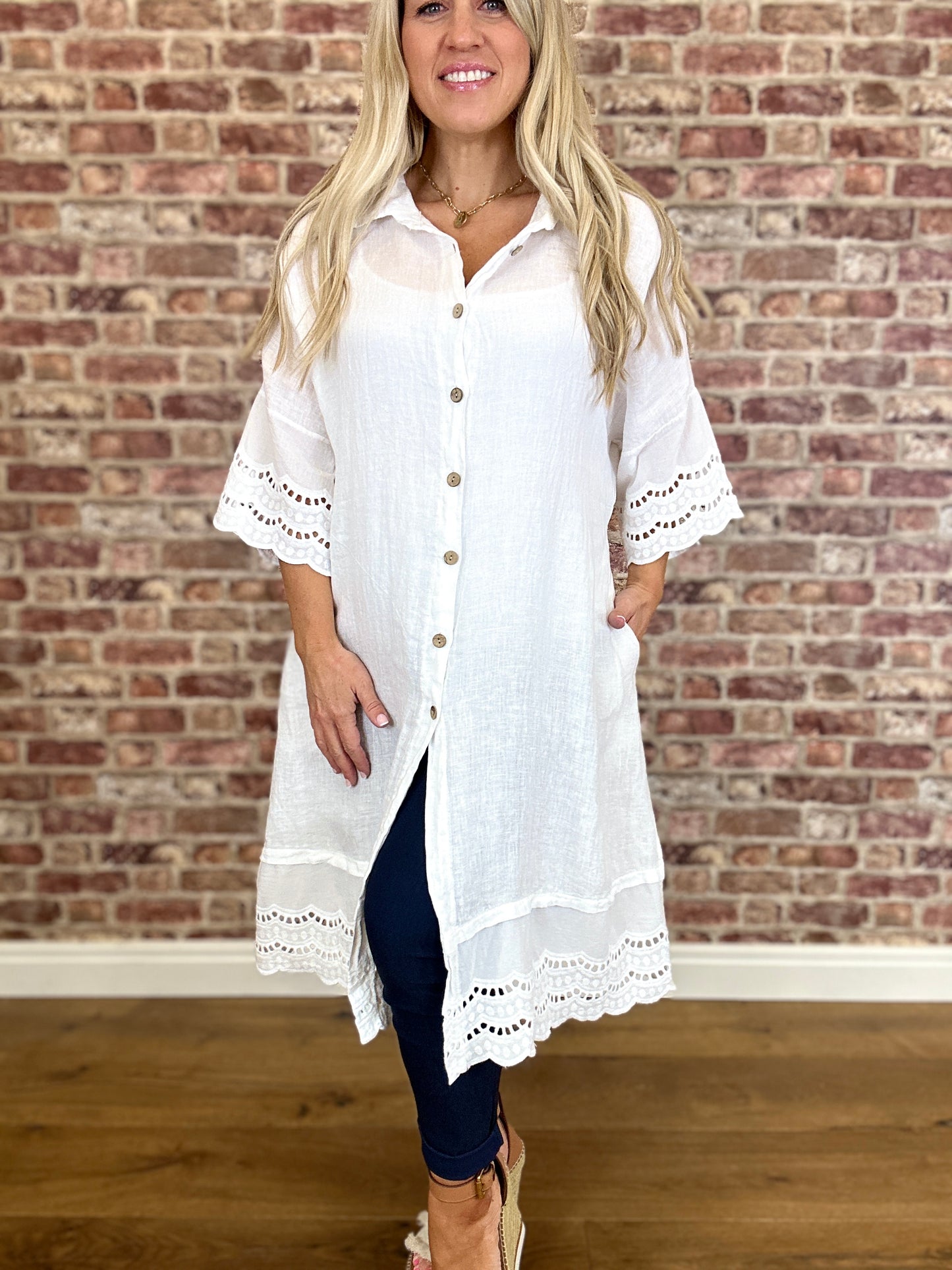 Bellini Linen Shirt Top