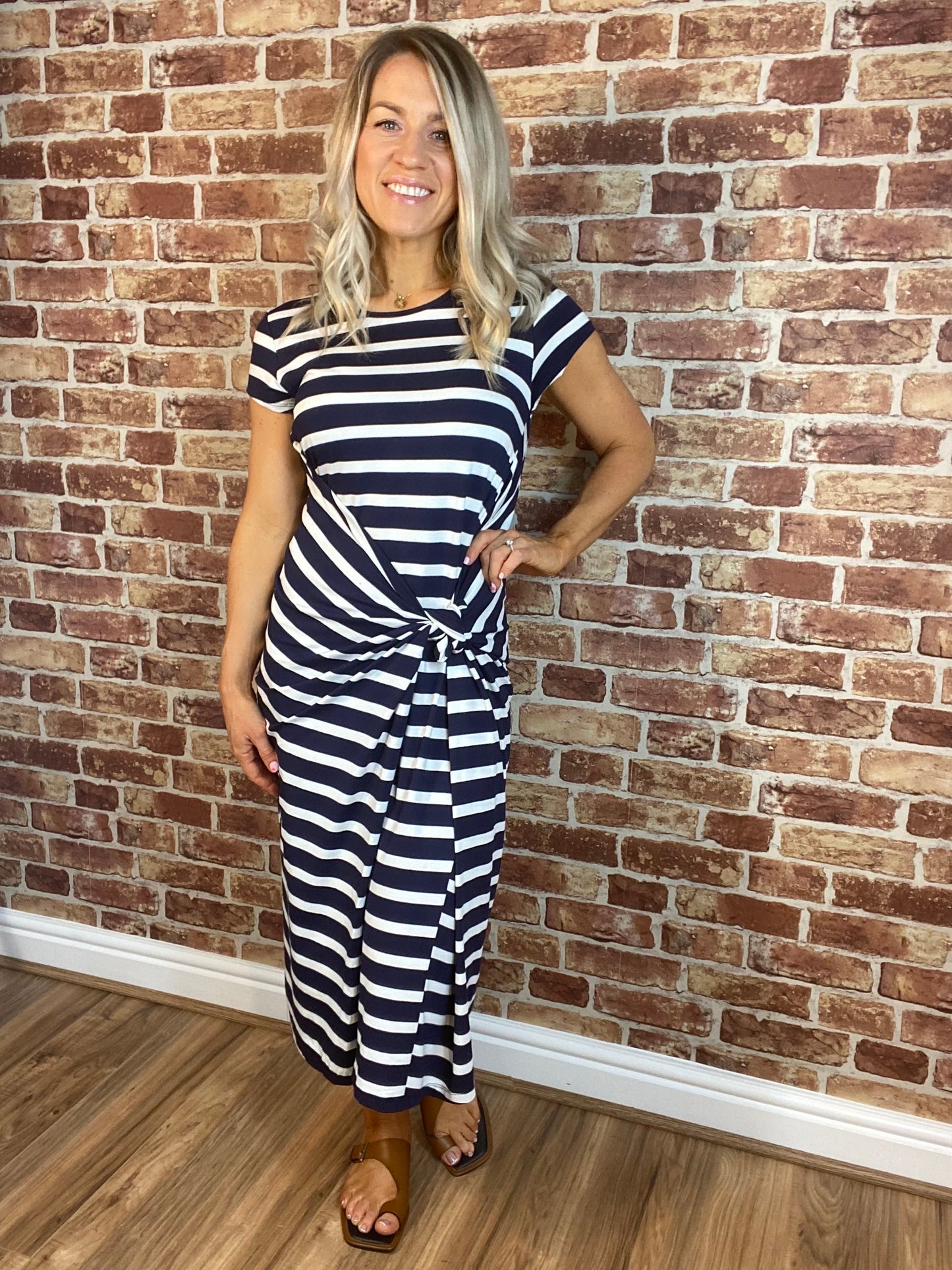 Stripe Panel Dress